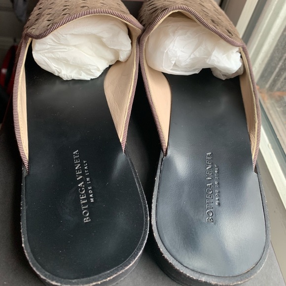 Bottega Veneta Woven Mules In Taupe 39.5 - Picture 4 of 8